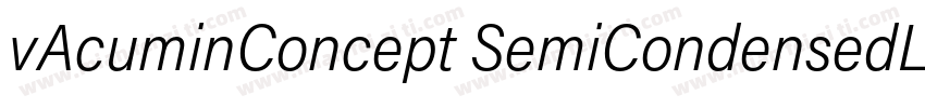 vAcuminConcept SemiCondensedLight字体转换